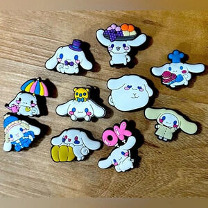 10 KAWAII CINNAMON ROLL CROC CHARMS SANRIO